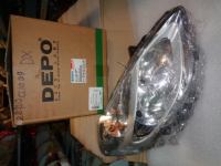 Proiettore Destro Renault Clio 2009 Elettrico Con Parabola Cromata 