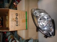 Proiettore Sinistro Renault Twingo Del 2007 Con Parte Cromata 