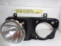 Proiettore Destro = Sinistro Fiat 132 Non Completo Con Portafaro E Cornice Faro Cromata 