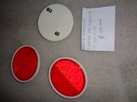 Catarifrangente Tondo Con Supporto In Plastica Diametro 10 Mm 