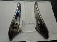 Modanature In Acciaio Cromate Applicate Su Parafanghini Posteriore Destra+ Sinistra Per Fiat 1800