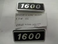 Scritta 1600 In Ferro Cromata Per Fiat 131 