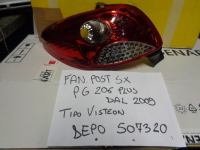 Fanale Posteriore Sinistro Peugeot 206 Plus Dal 2009 Tipo Visteon 