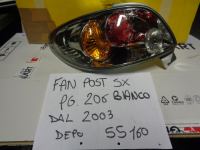 Fanaleria Posteriore Sinistro Peugeot 206 Bianco Dal 2003
