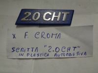 Scritta In Plastica Adesiva 2.0 CHT Per Fiat Croma 