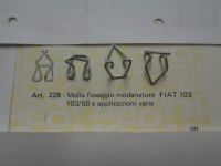 Molle Fissaggio Modanature Fiat 103  - 103/58 E Applicazioni Varie