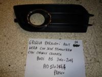 Griglia Paraurti Anteriore Sinistra Nera Con Sede Fendinebbia Con Cornice Cromata  Audi A1 Dal 2010 Al 2014 