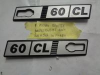 Scritte Parafanghi Anteriore In Ferro Destra + Sinistra Fiat Ritmo 