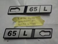 Scritta Parafango Anteriore In Ferro Destra Piu Sinistra Fiat Ritmo 