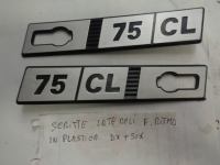 Scritte Laterali  75/Cl In Plastica Destro Piu Sinistra Fiat Ritmo 