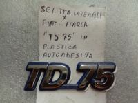 Scritta Laterale Fiat Marea In Plastica Auto Adesiva 