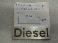 Scritta  Diesel Per Iveco 80 In Alluminio Adesiva