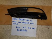 Griglia Paraurti Anteriore Sinistra Con Modanatura Nera Lucida Audi A5 2011-2017