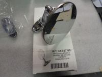 Specchio Laterale Cromato Rotondo  Fissaggio a Vite Fiat 500 F,L,R