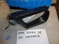 Specchio Retrovisore Destro Meccanico Nero Opel Astra 1991