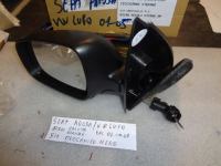 Specchio Retrovisore Calotta Grande Sinistro Meccanico Nero Volkswagen Lupo/Seat Arosa 2001-2005