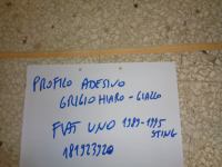 Profilo Adesivo Grigio Chiaro/Giallo Fiat Uno Sting 1989-1995