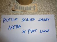 Adesivo Nero &Prime;Smart&Prime; Fiat Uno