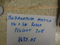 Modanatura Rossa Adesiva Destra=Sinistra Peugeot 205