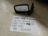 Specchio Retrovisore Sinistro Meccanico Nero Ford Fiesta Mk3 1989-1994